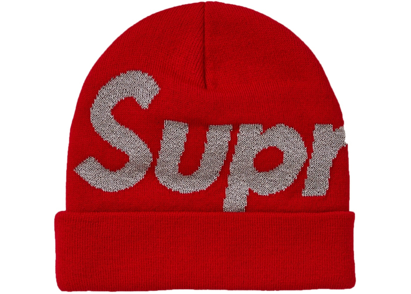Supreme, Accessories, Supreme Big Logo Beanie Red