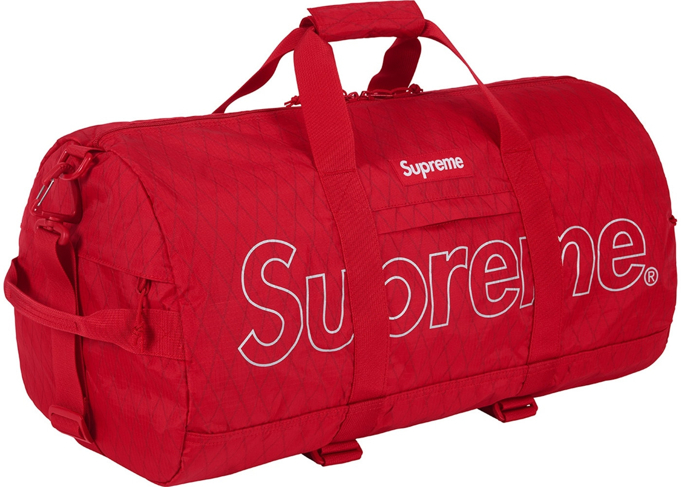 supreme 18aw week1 duffle bag red