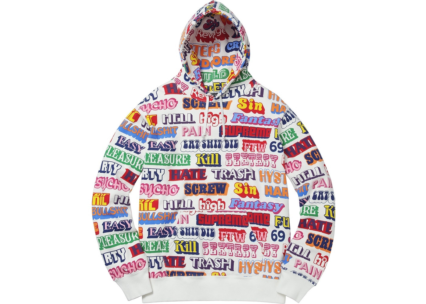 Supreme Hysteric Glamour Text Hoodie