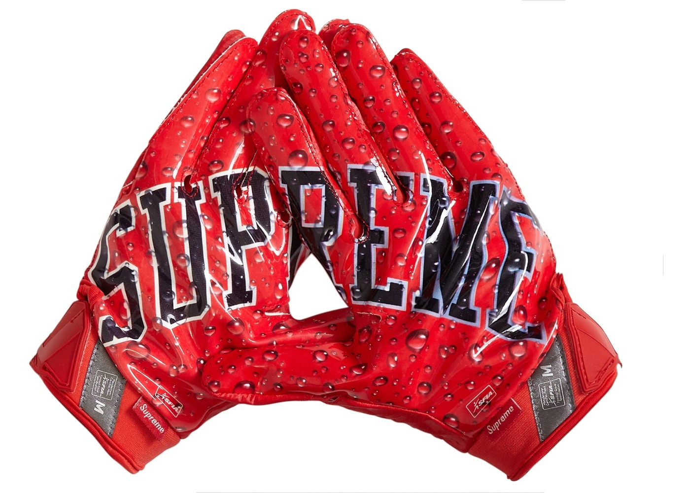 Supreme x Nike Vapor Jet 4.0 Football Gloves 'Red
