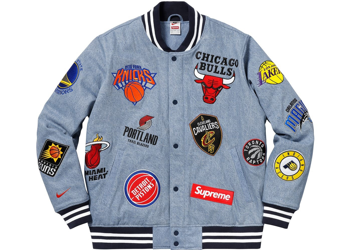 超激得100%新品 Supreme - Supreme / Nike / NBA Teams WarmUp Jacket ...