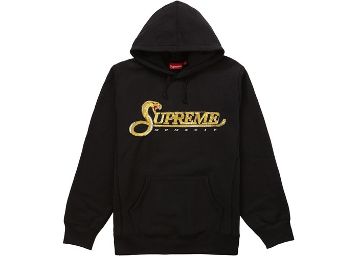 Supreme Sequin Viper Hooded Sweatshirt 