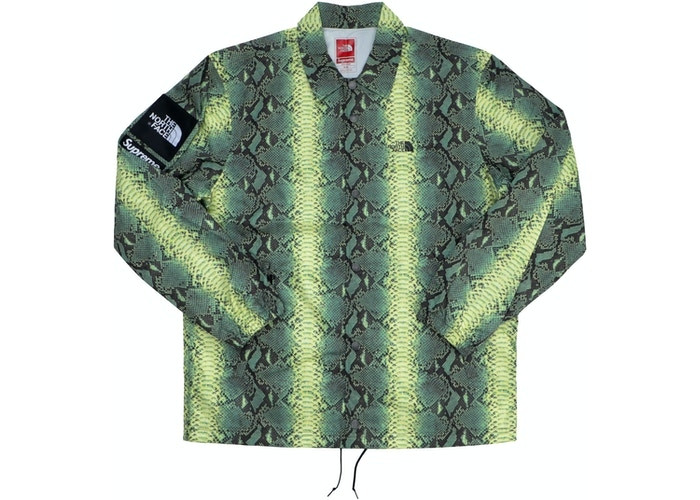 Supreme The North Face Snakeskin Taped Seam Coaches Jacket 